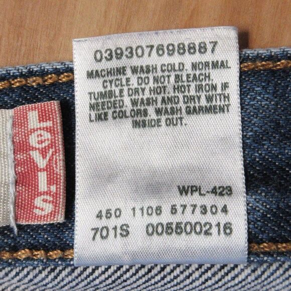 LEVI'S 550 Relaxed Fit Jeans Mens 36x36 Slightly Baggy Non-Stretch Blue Denim 2 - Picture 9 of 16